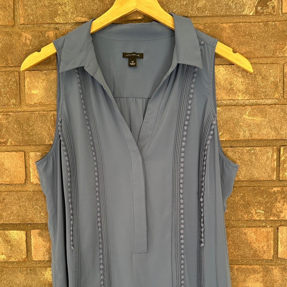Ann Taylor Blue Midi Dress - Picture 5 of 9